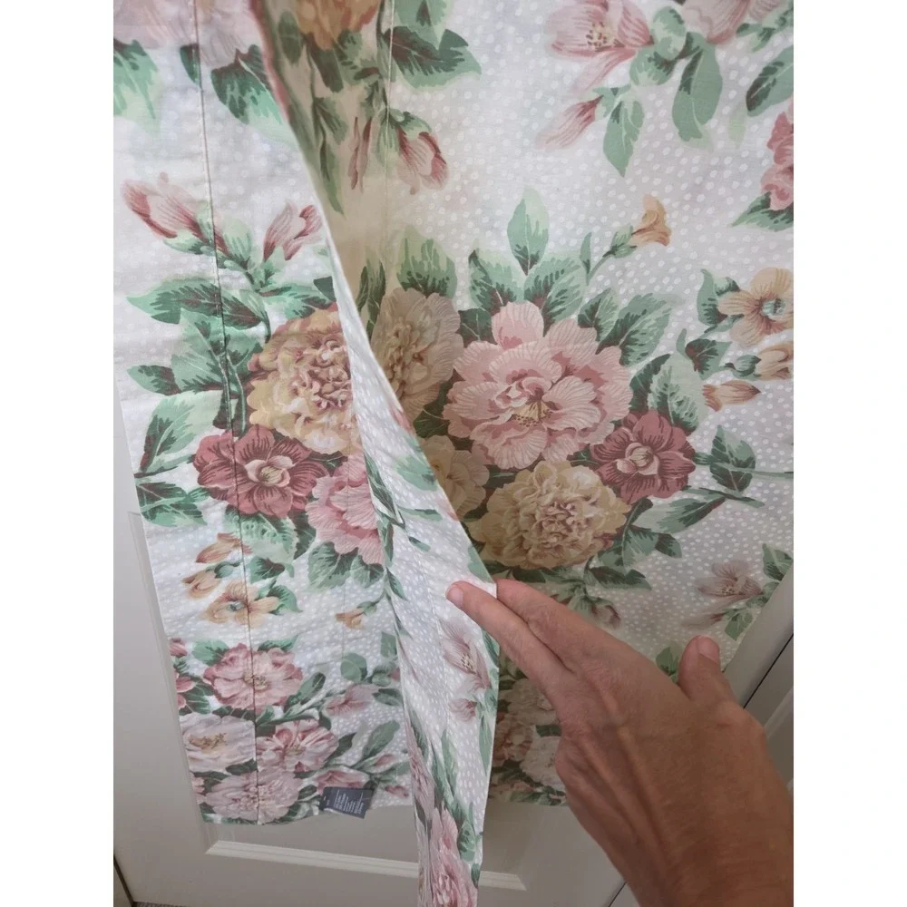 Vintage 80 90s Cottagecore Grandmillennial Floral Valances Dots Romantic Set